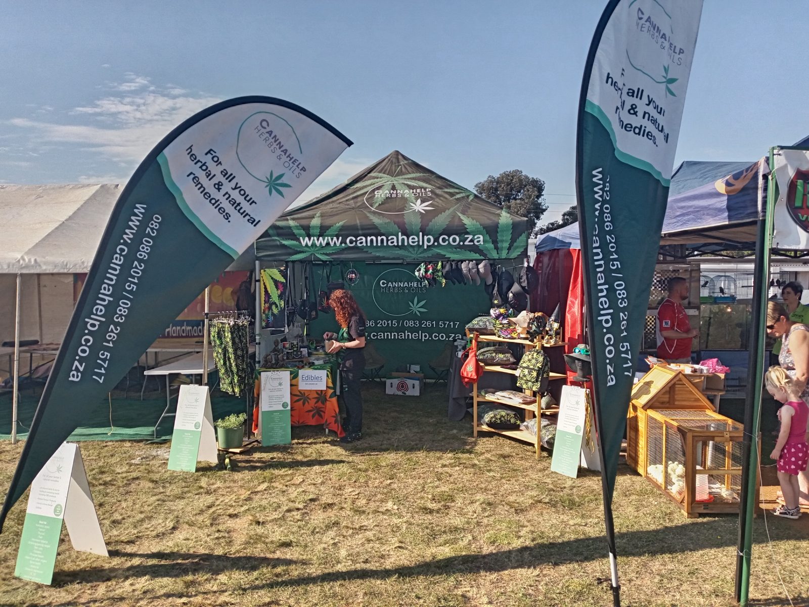 Our stall, ready for visitors